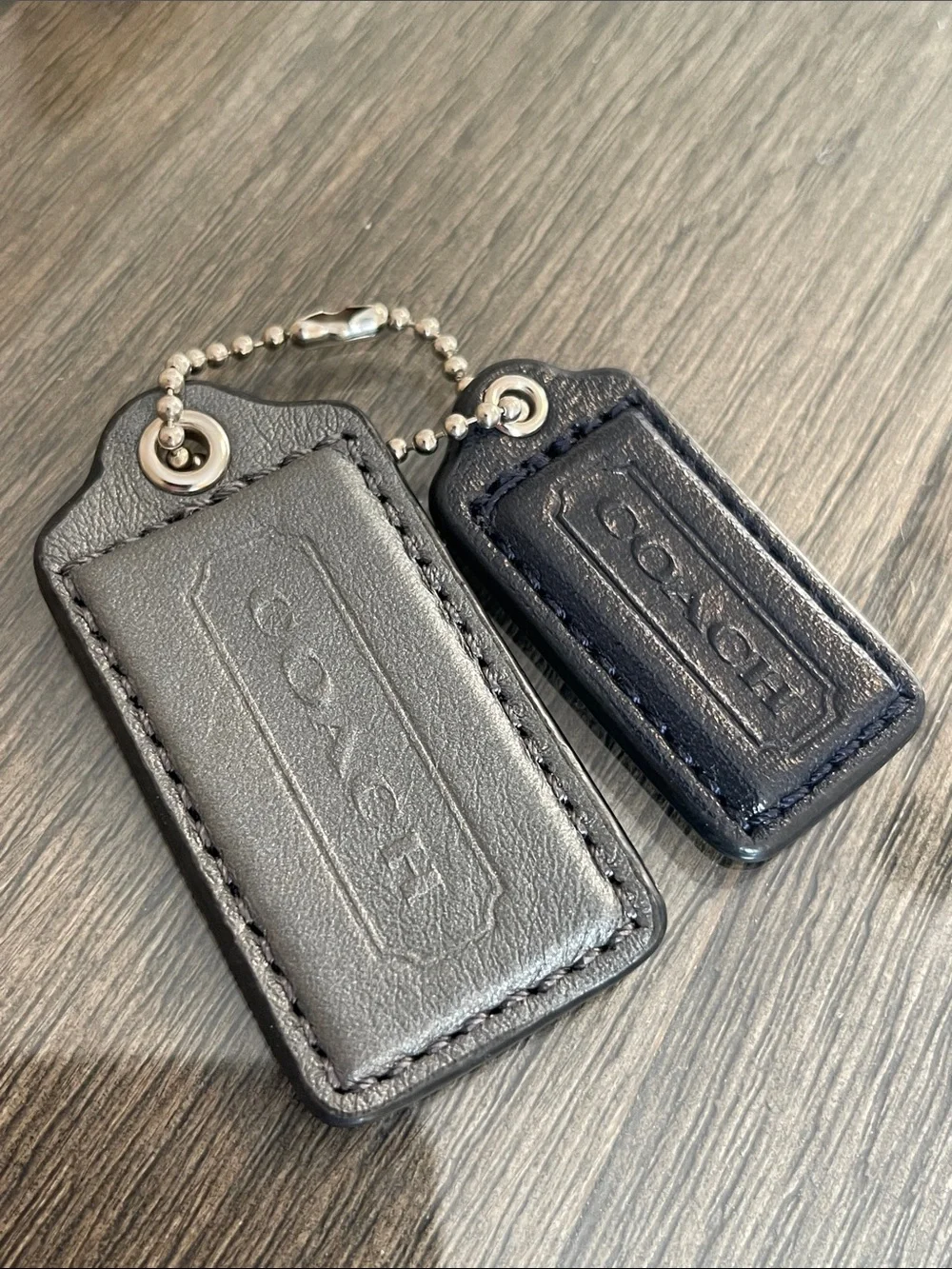 Coach Madison Op Art Ikat Isable Replacement Hangtags Only Dark Navy & Gunmetal